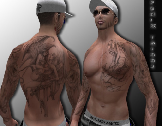 tatoo angel and devil f.d