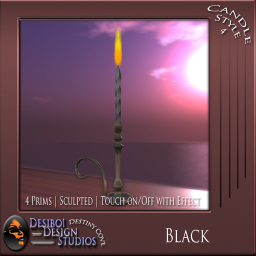 Candle Style 4 - Black