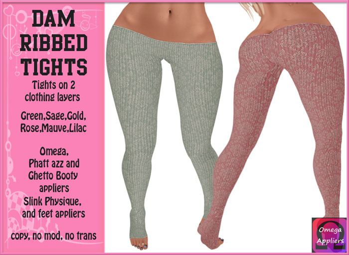 ::JELLY:: Dam Ribbed Tights Set 2