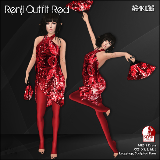 [ SAKIDE ] Renji Outfit Red