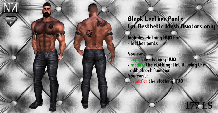 Norbo's Chaps Set Black