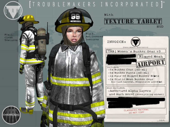 [TRB] Women's Bunker Gear v3: Airport
