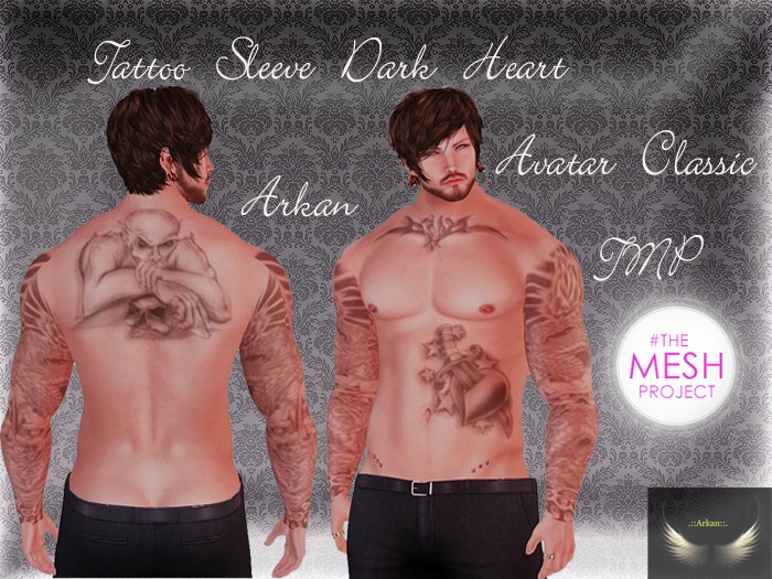 .::Arkan::. Tattoo Sleeve Dark Heart
