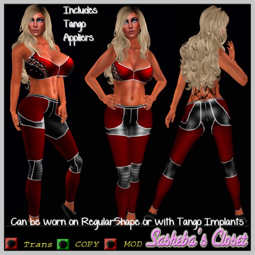 Vector Outfit With Tango Appliers, Red 