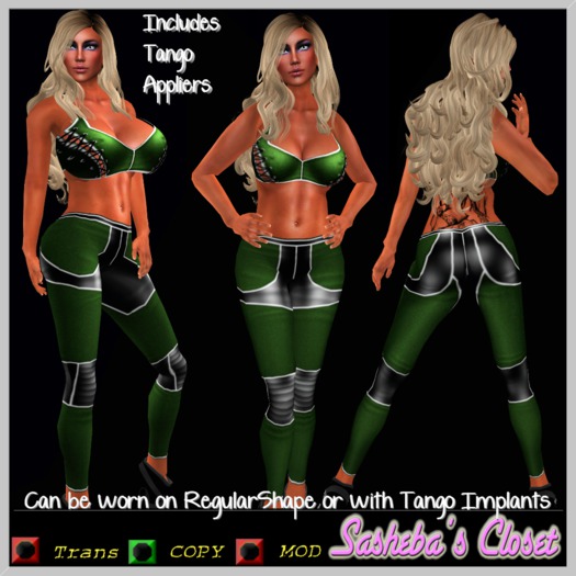 Vector Outfit With Tango Appliers, Green 