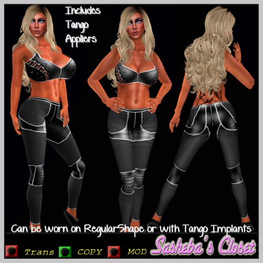 Vector Outfit With Tango Appliers, Black 