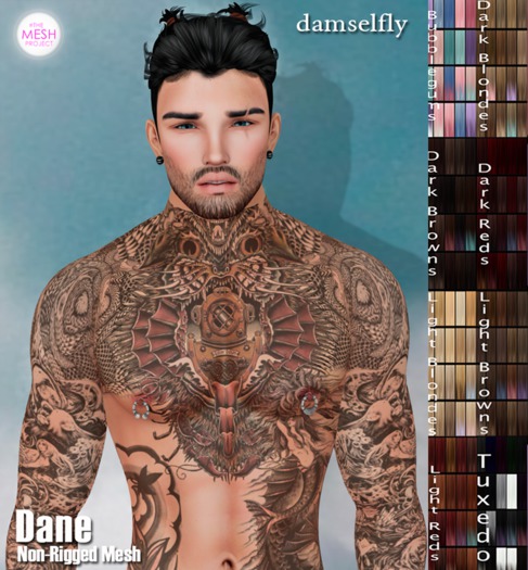 *~*Damselfly*~*Dane Non-Rigged Mesh Big Pack