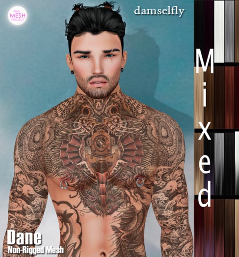 *~*Damselfly*~*Dane Non-Rigged Mesh Mixed Pack