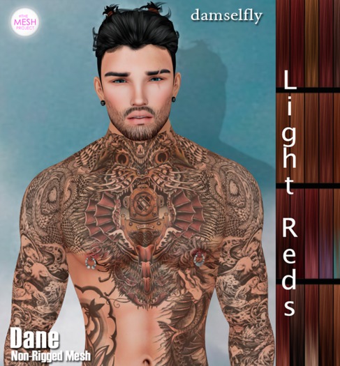 *~*Damselfly*~*Dane Non-Rigged Mesh Light Reds