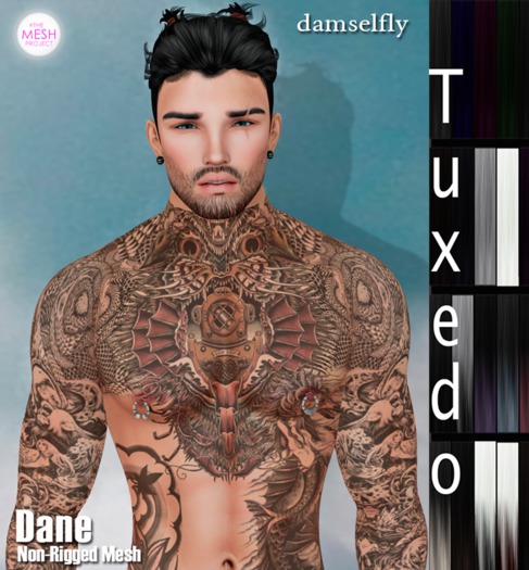 *~*Damselfly*~*Dane Non-Rigged Mesh Tuxedo