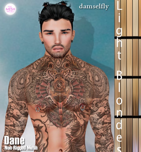 *~*Damselfly*~*Dane Non-Rigged Mesh Light Blondes