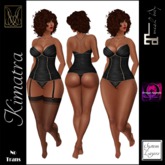 JCD Kimatra Black Gold Lingerie w/appliers (bagged)
