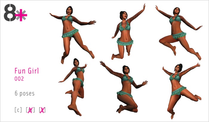8+ // Pose - Fun Girl 002