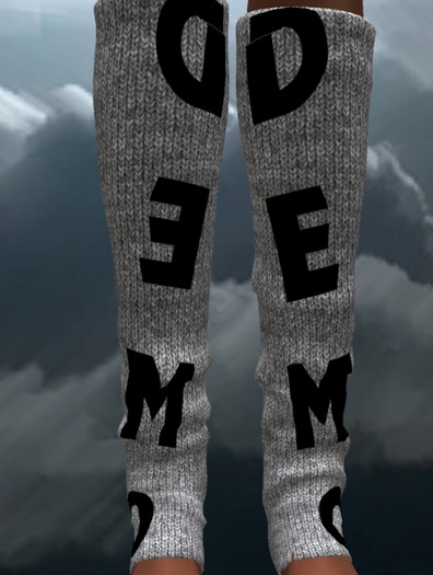 DEMO TWISTed Mesh Leg Socks * drop n touch