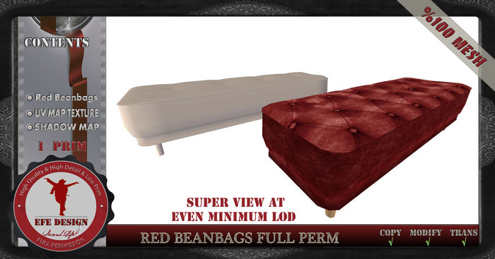 Red BeanBags Full Permission