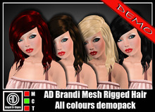 AD Brandi Mesh Rigged Hair All Colours Demopack
