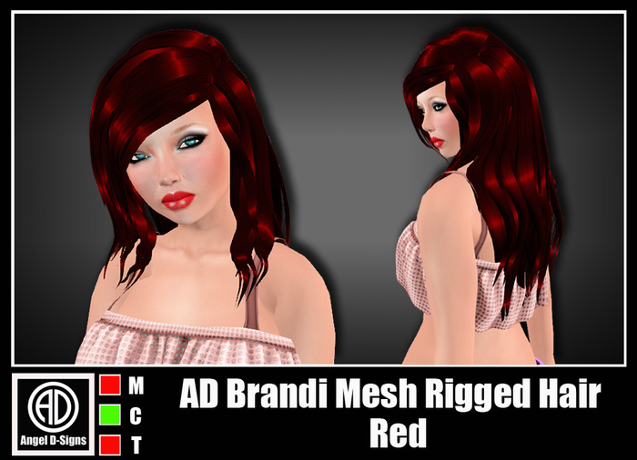 AD Brandi Mesh Rigged Hair Red