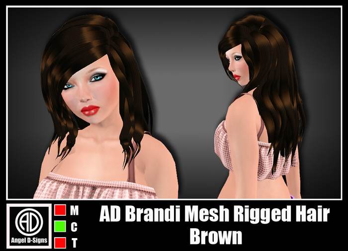 AD Brandi Mesh Rigged Hair Brown