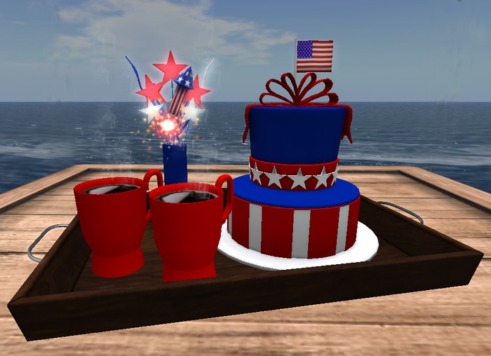 4th Of July Coffee Tray