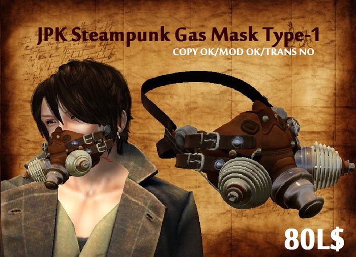 **JPK Steampunk Gas Mask Type-1 BOX