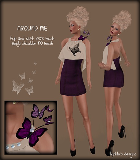 Bubble's Designs-AROUND ME-purple