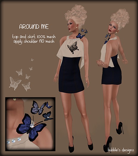 Bubble's Designs-AROUND ME-blue