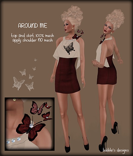 Bubble's Designs-AROUND ME-red
