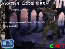 ♪ Blues Touch ♪ Full Avatar 100% Mesh Girl Zombie 1
