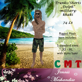 *JM* Trunks / Shorts Dolph military khaki