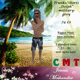 *JM* Trunks / Shorts Dolph military grey