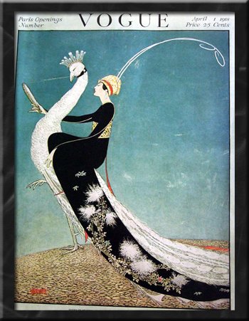 002 Vogue - Peacock Model Poster