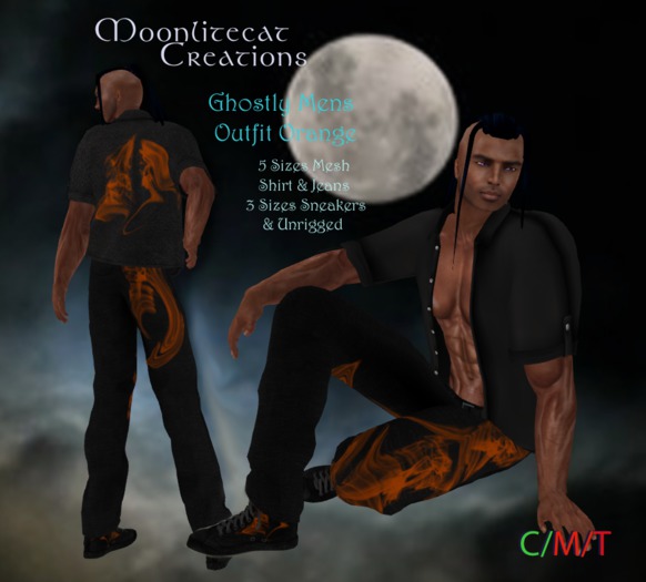 Ghostly Mens Outfit Orange Box