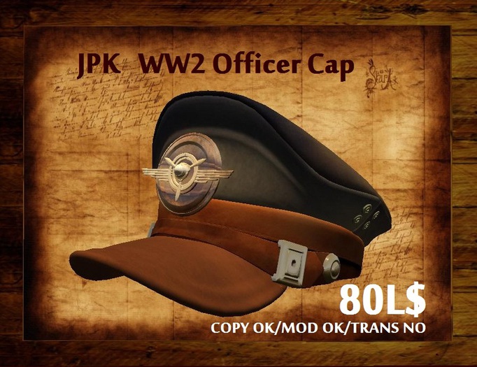 **JPK  WW2 Officer Cap BOX