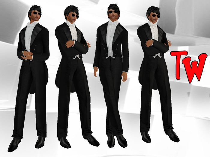 TW>Mans Long Tuxedo black