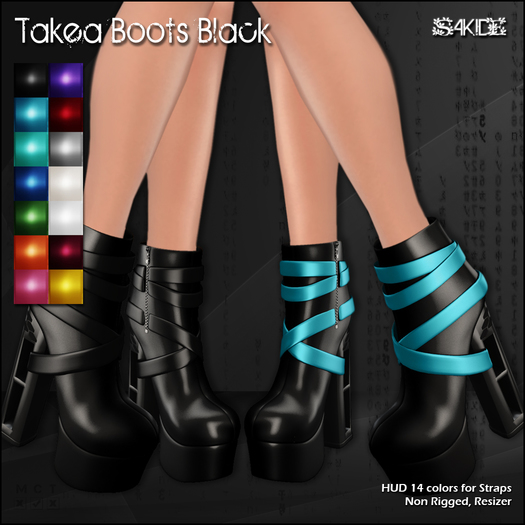 [  SAKIDE ] Takea Boots Black