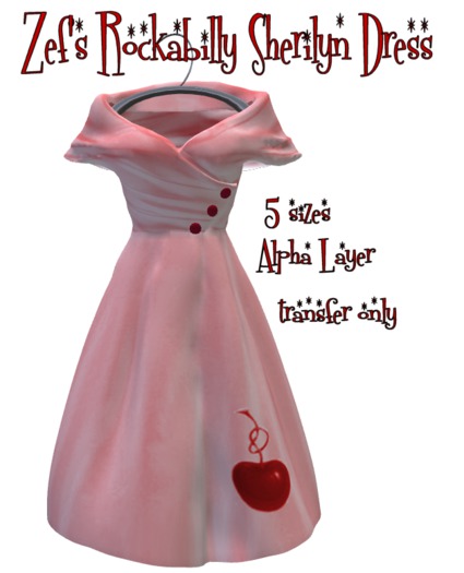 Zef's Rockabilly Pink Sherilyn Dress 
