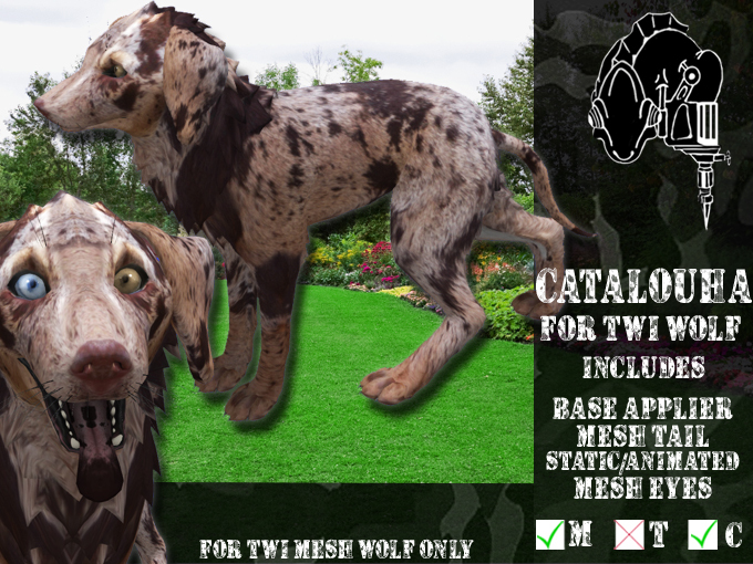 Second Life Marketplace - *CMFL* TWI WOLF Catahoula CUR MOD (boxed)