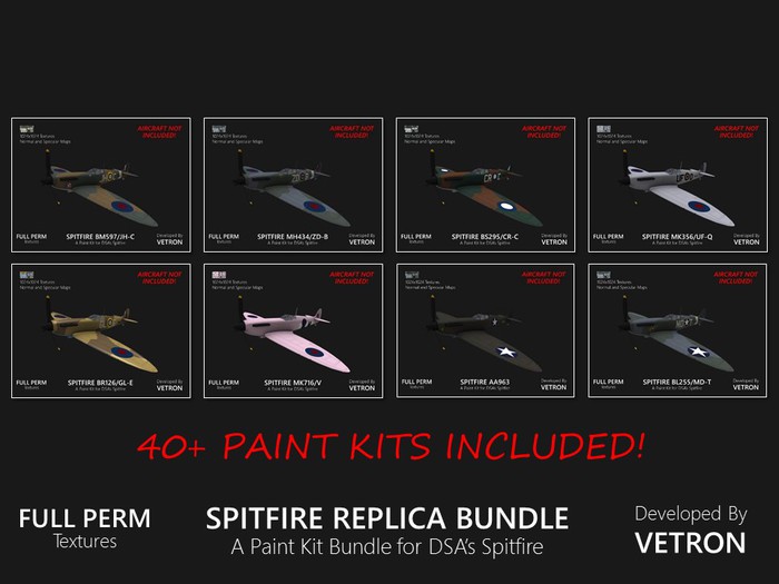 [Vetron] Spitfire Replica Bundle