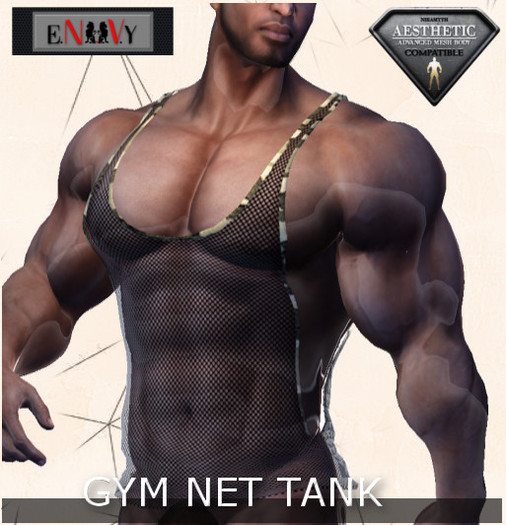 E.N.V.Y -AESTHETIC GYM TANK B&W (wear me)