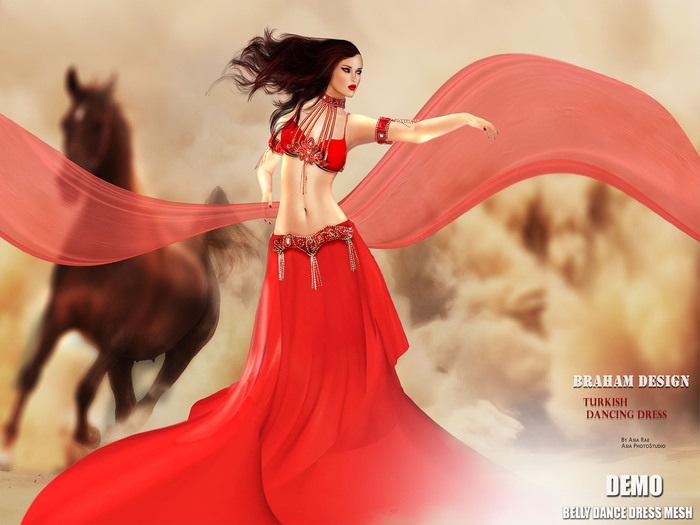 Braham Design DEMO TURKISH DANCING DRESS MESH