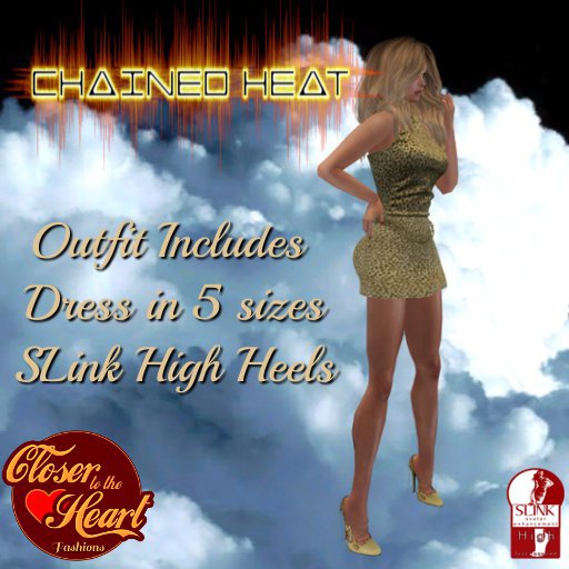 Chained Heat Dress-Natural BOXED