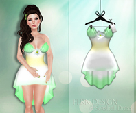 Seashell Dress Green&Yellow