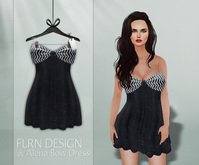 Alena Bow Dress V1 Black