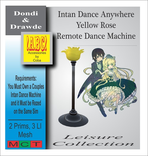 !AbC! Mesh Intan Couples Dance Anywhere Yellow Rose