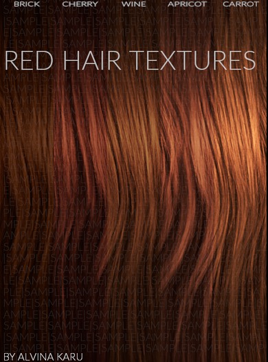 Wavy Hair Textures - Blondes - 5 colors - by Alvina Karu