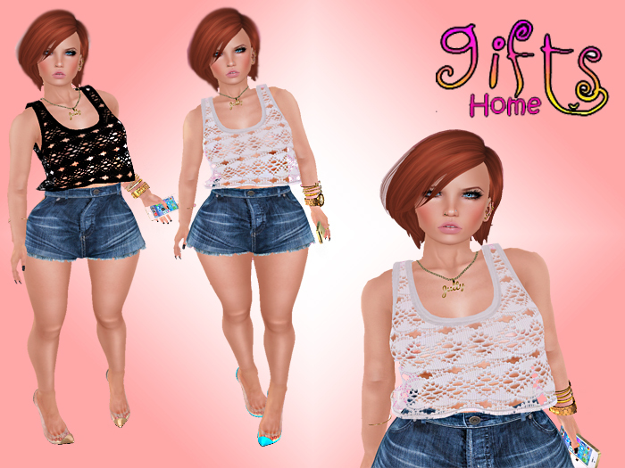 [GIFTS HOME] Crop Tank Top White