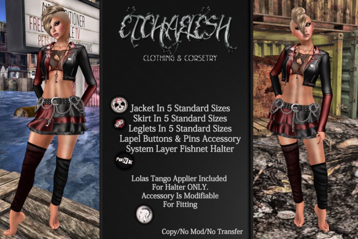 [Etchaflesh] Red Queen Punk Set