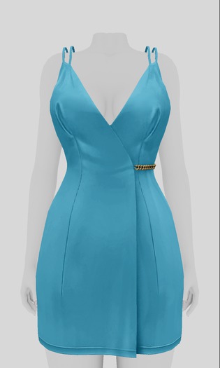 Lowen - Lowen - Silk Dress [Blue/Gold] add me!