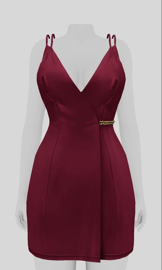 Lowen - Lowen - Silk Dress [Wine/Gold] add me!