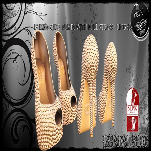 ISHARA SHOP  PUMPS WITH FULL STRASS - RIGGED 1